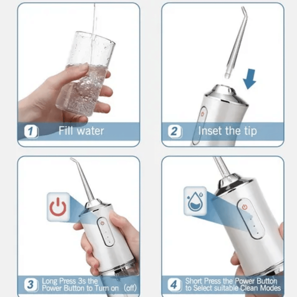 Irrigador Oral Recargable UNA BOQUILLA