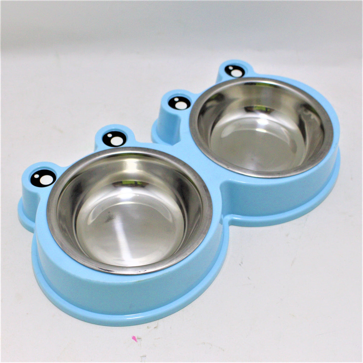 Comedero rana doble para mascota pequeñ