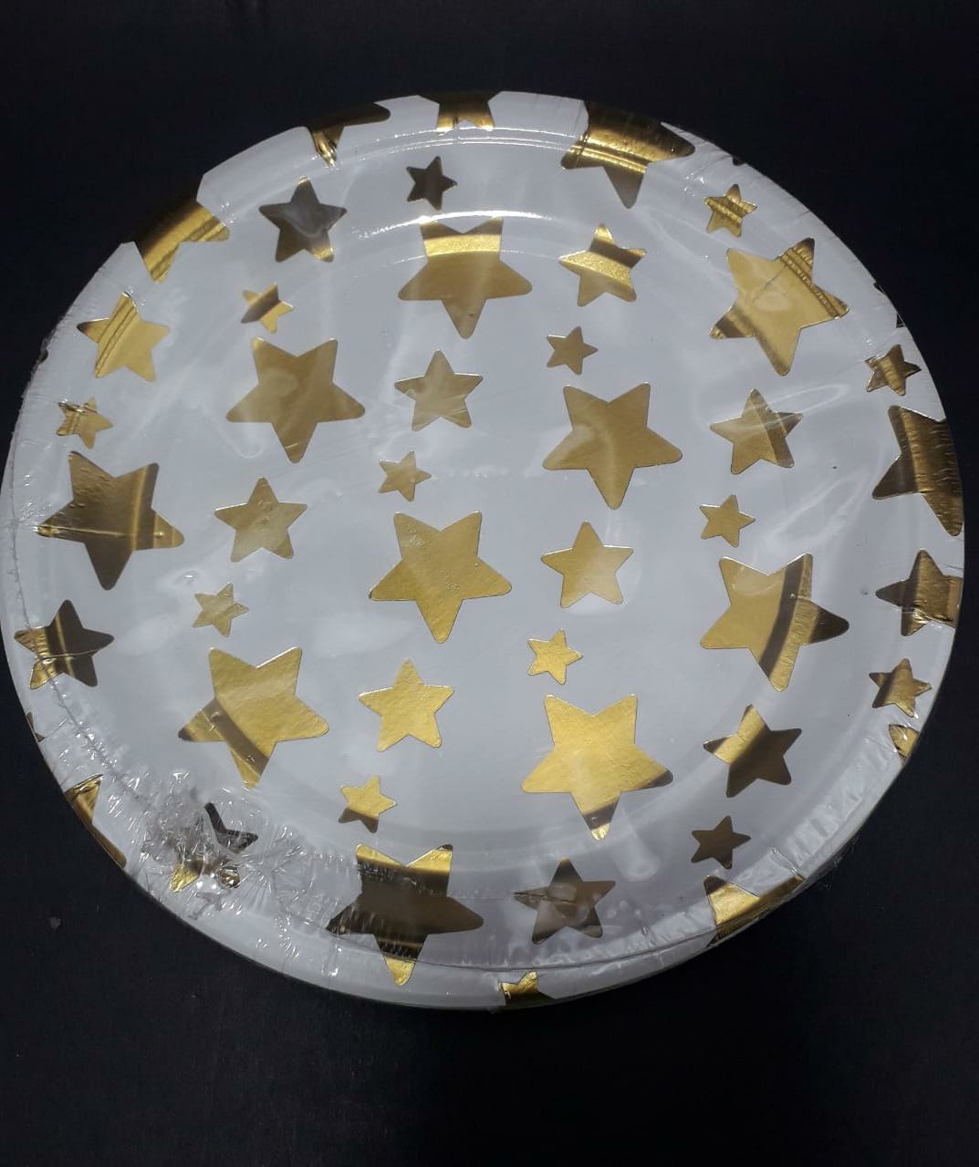 Plato estrella dorado 18cm