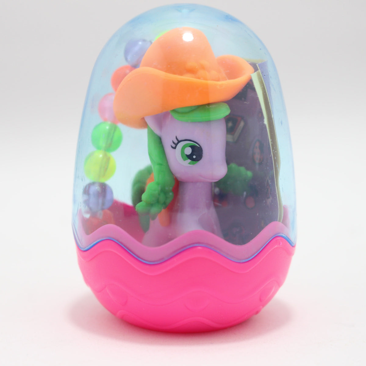 Huevo Pulsera de pony con stickers