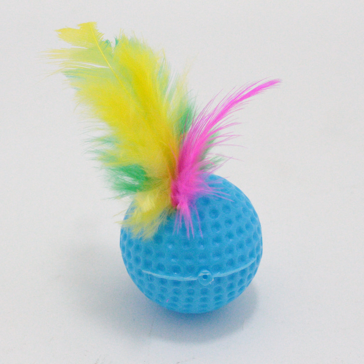 Juguete para mascota pin pon con pluma