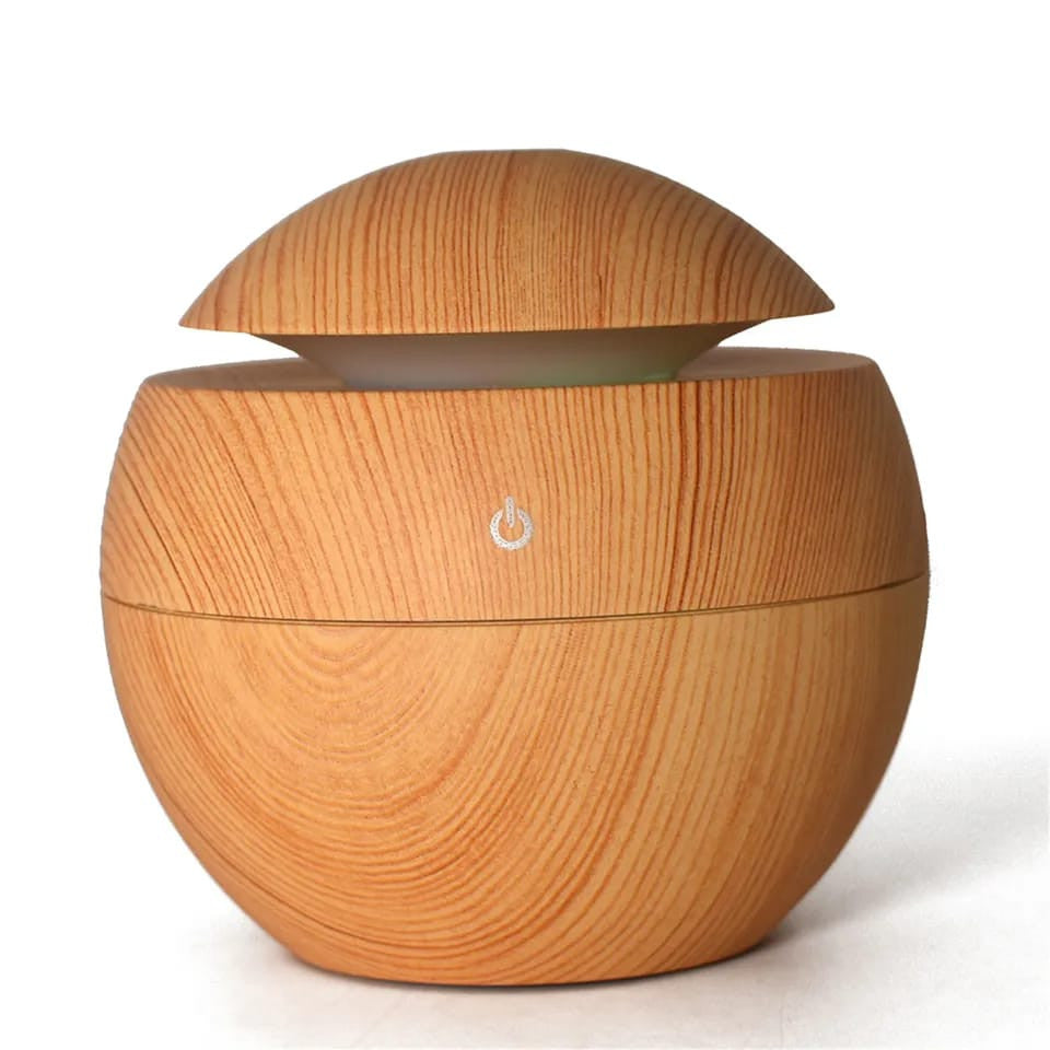 Difusor Y/o Humidificador Redondo Bambú