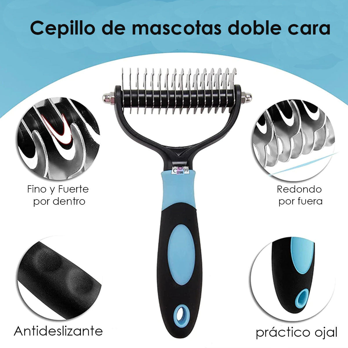 Cepillo De Pelo Rascador Para Mascota