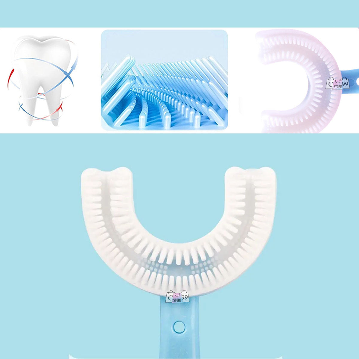 Cepillos De Dientes Forma U Para Niños