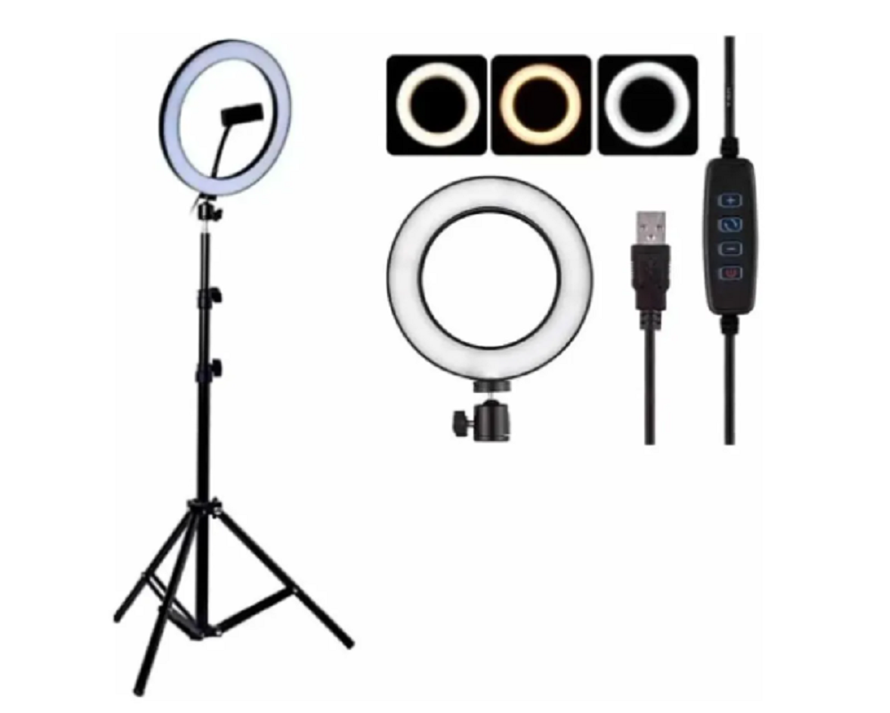 Aro De Luz Led 26cm Tripode CUP