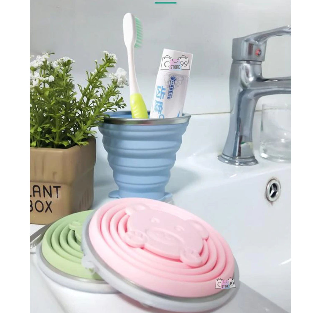 Vaso Plegable Taza Portable En Silicona