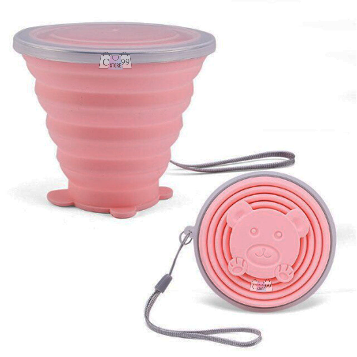 Vaso Plegable Taza Portable En Silicona