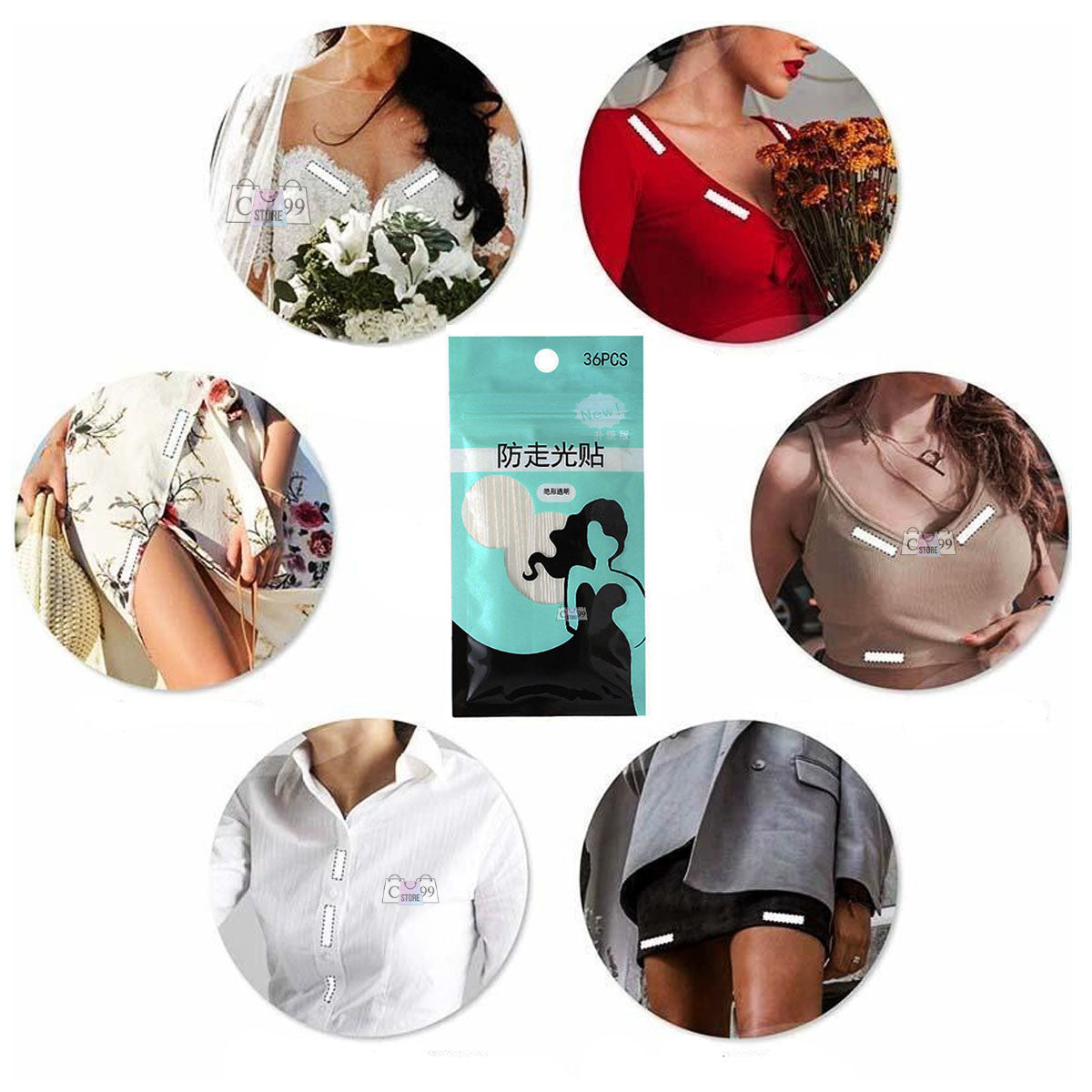 Cinta Para Ropa Adhesiva doble Faz x1