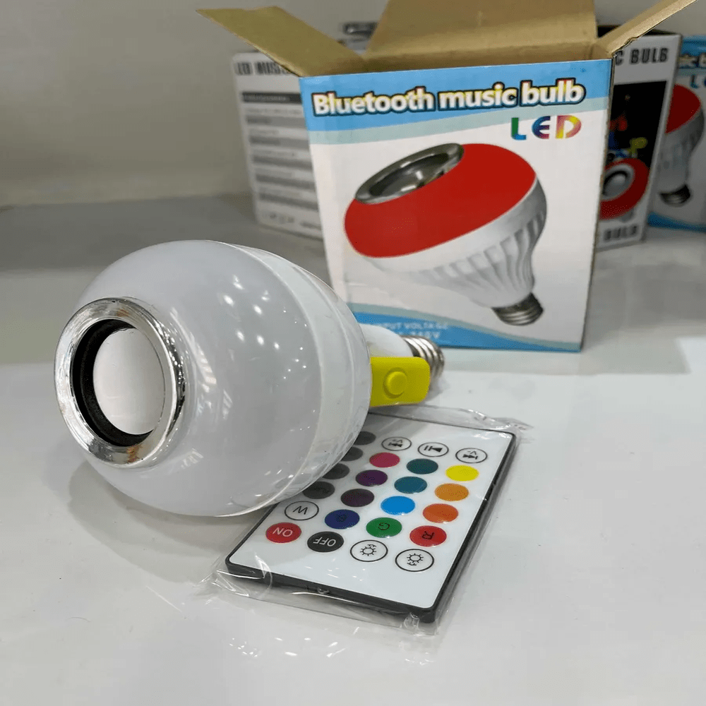 Bombillo Parlante Con Bluetooth Multicol