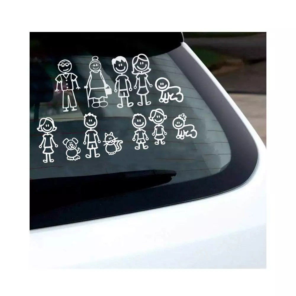 Sticker de familia para carro Set X15