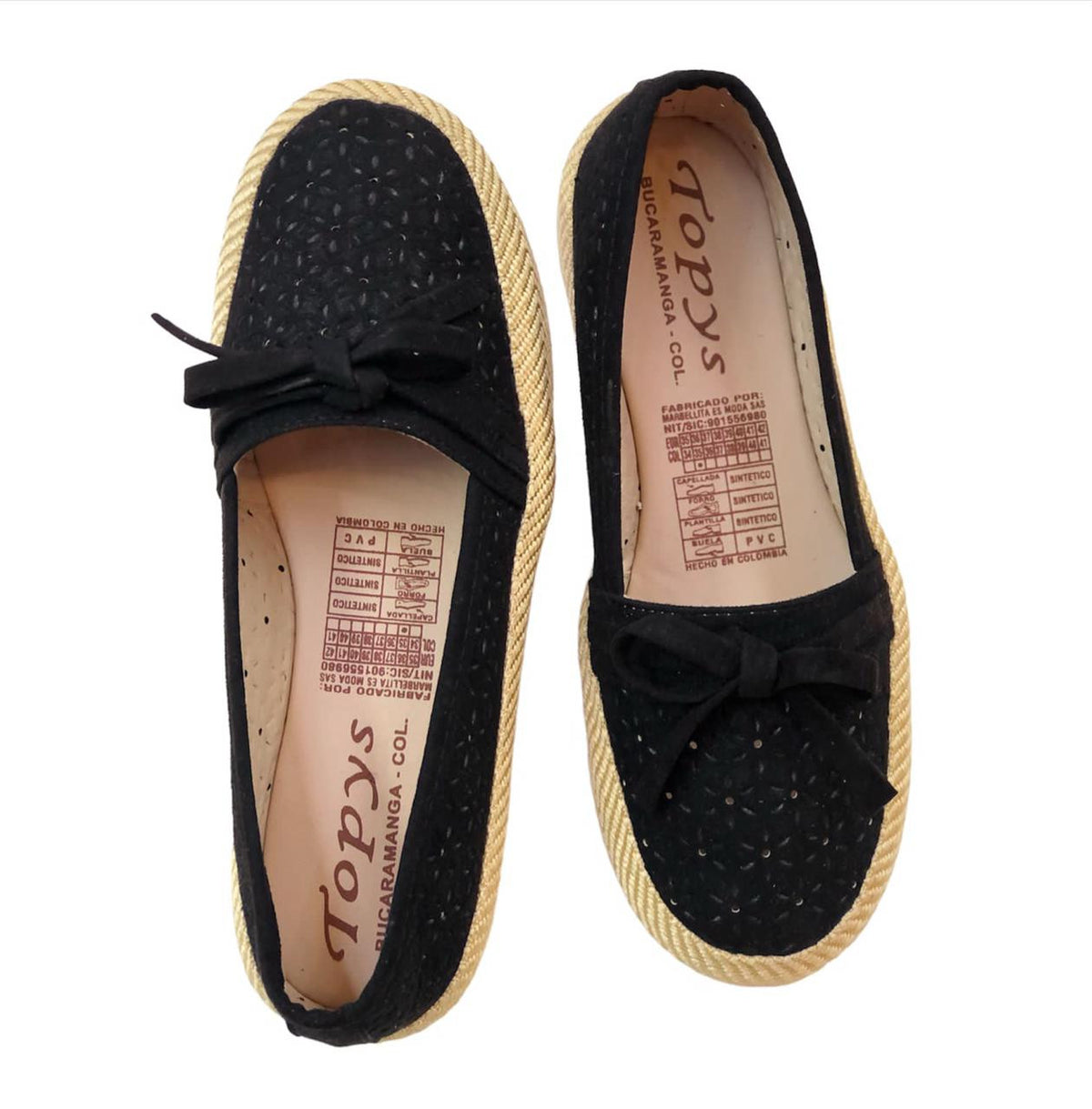 Zapatos mocasines para dama negro