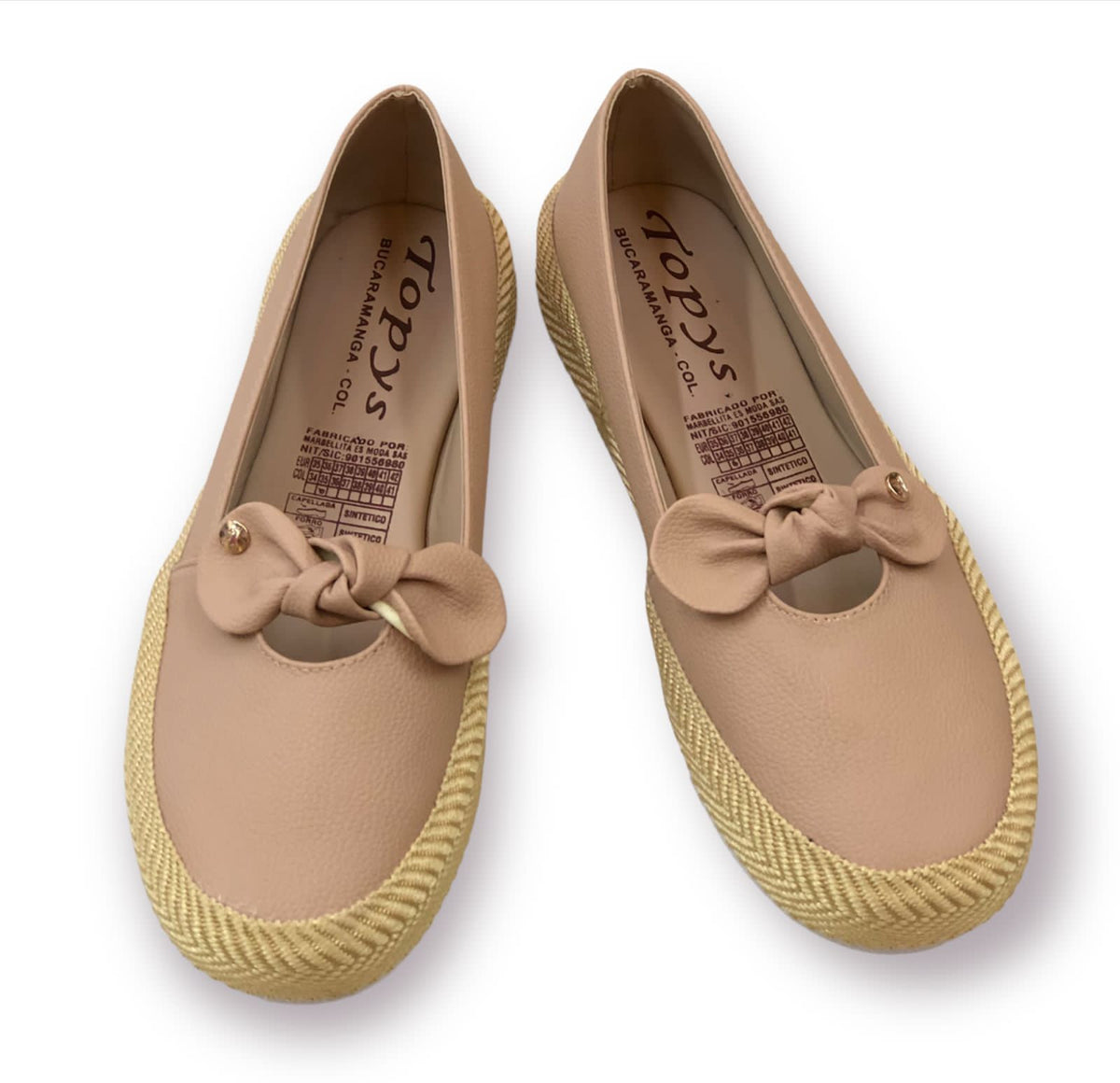 Zapatos mocasines para dama rosado nude
