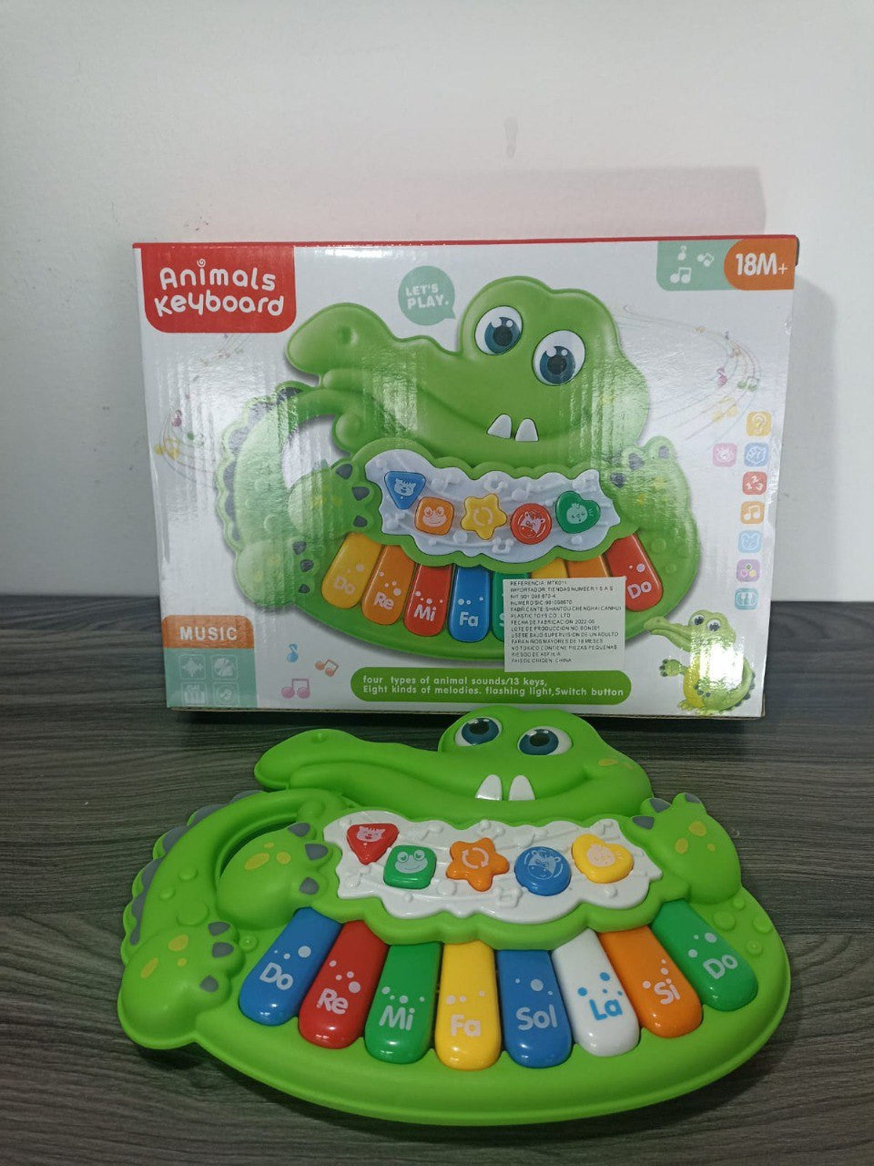 Instrumento musical juguete piano cocodr