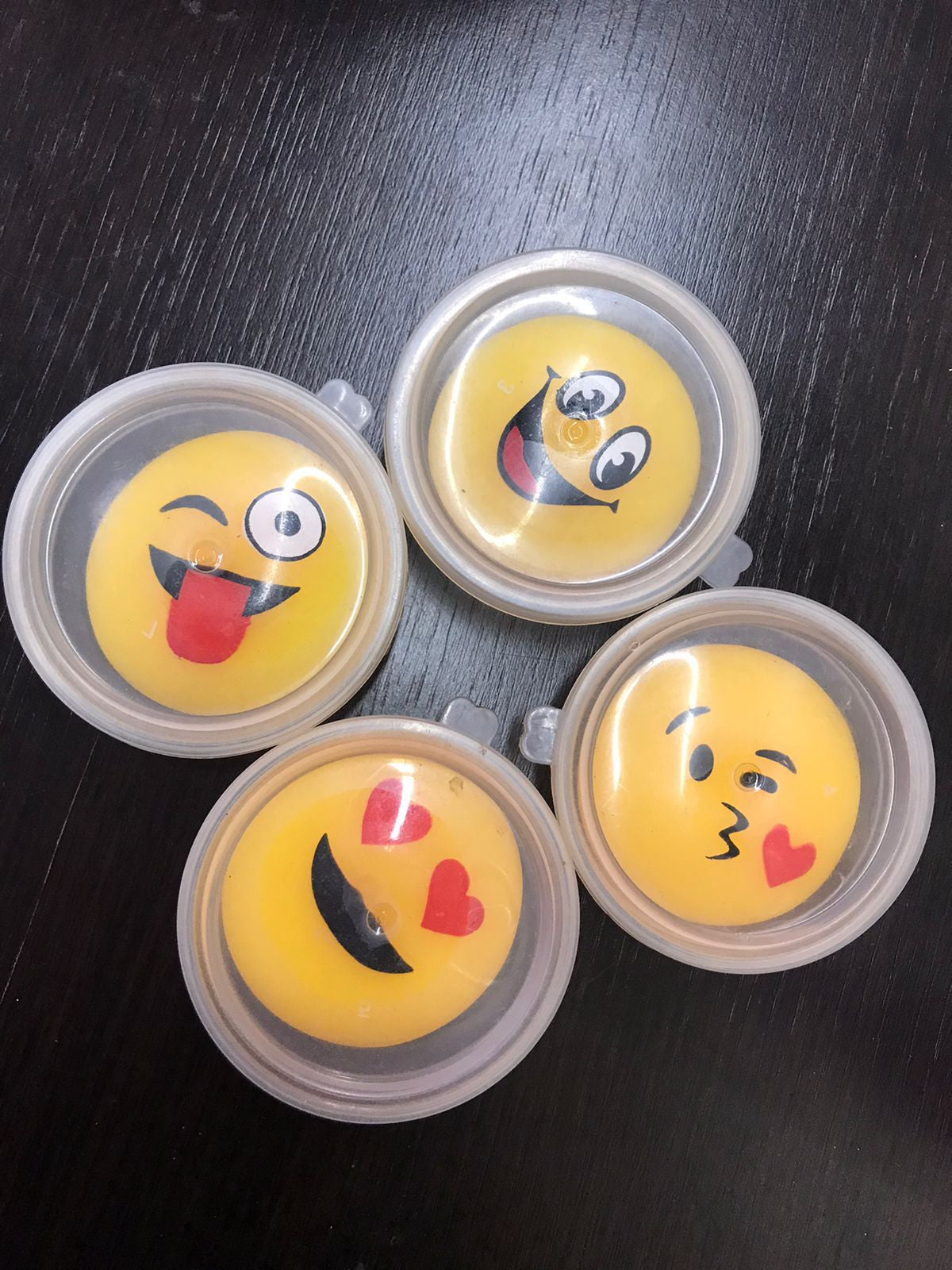Pelotas Emoji De Goma X4
