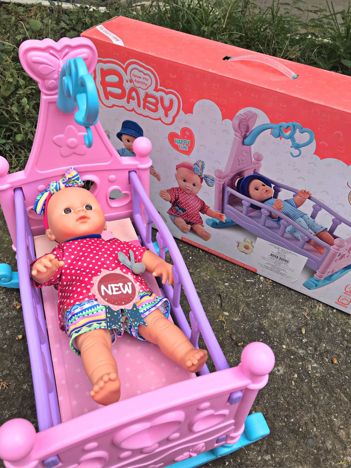 Cuna + bebe my lovely family 36*40cm