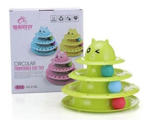 Juguete Para Gatos Torre De 3 Niveles Co