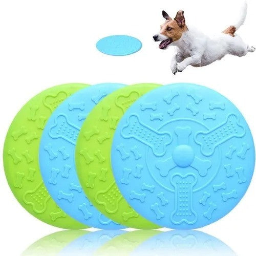 Frisbee Juguete Perro Goma Flexible Y Re