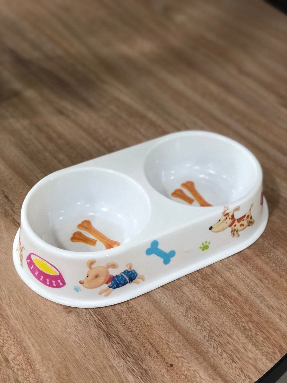 Comedero doble pequeñoo para mascota