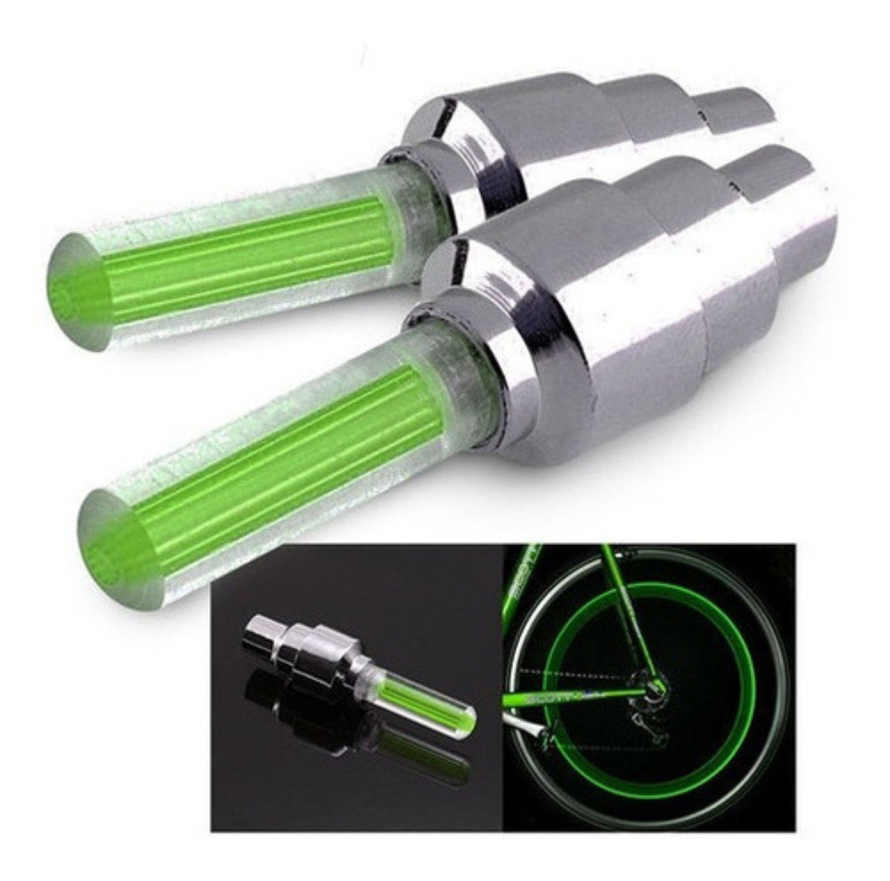 COMBOx4 Luz Bicicleta Led Llanta Neón