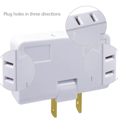 Adaptador Extensor Toma Corriente 3 Puer