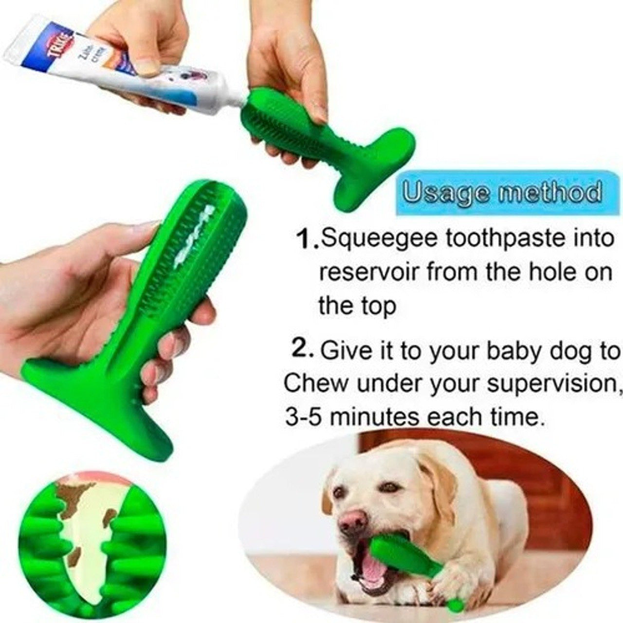 Cepillo Dientes Para Mascotas Antisarro