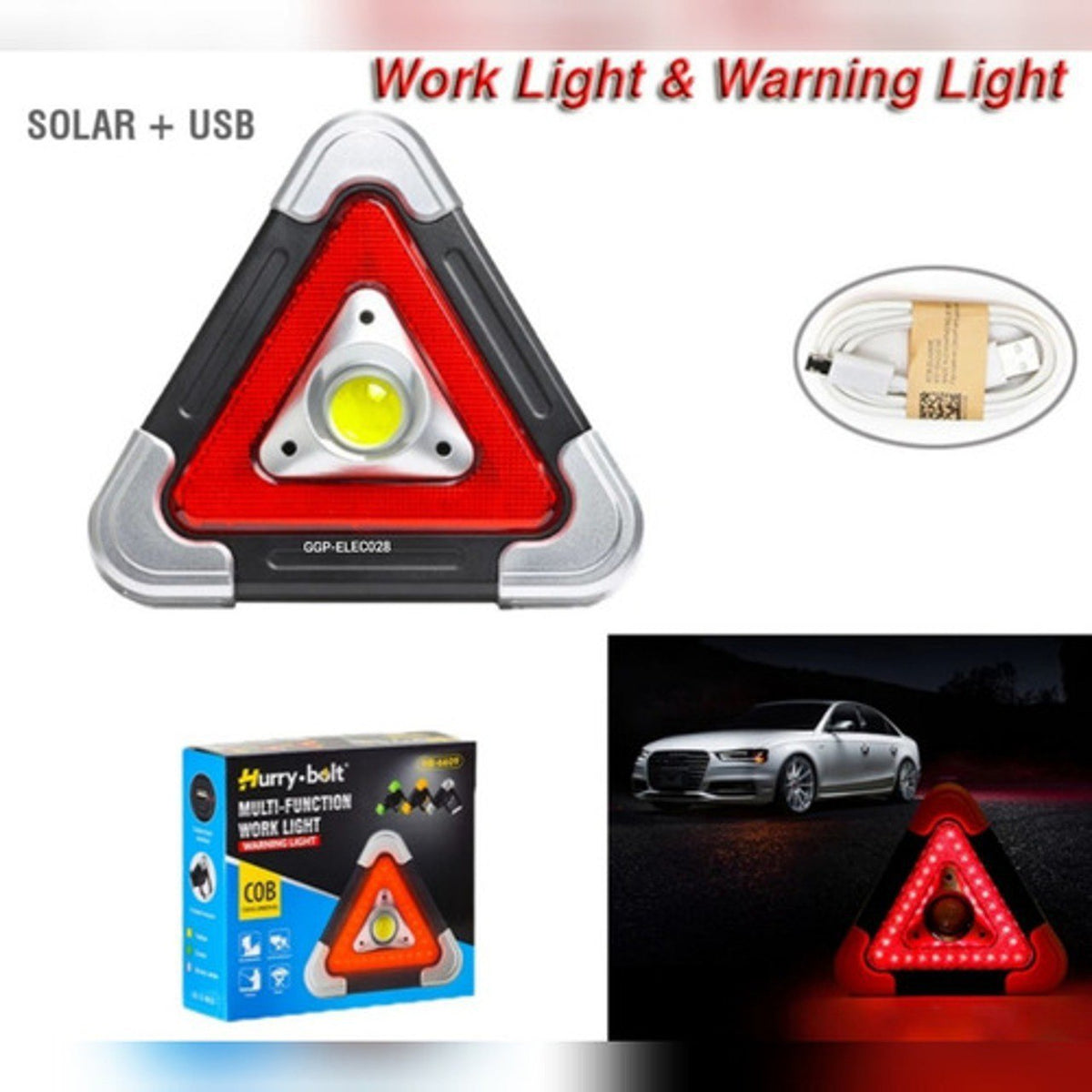 Triangulo Señalizador Led De Stop Recar