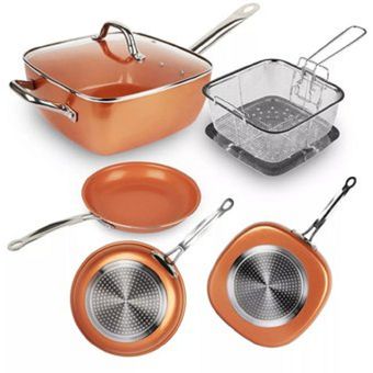 Sartenes Ollas Copper Pan x 5 piezas