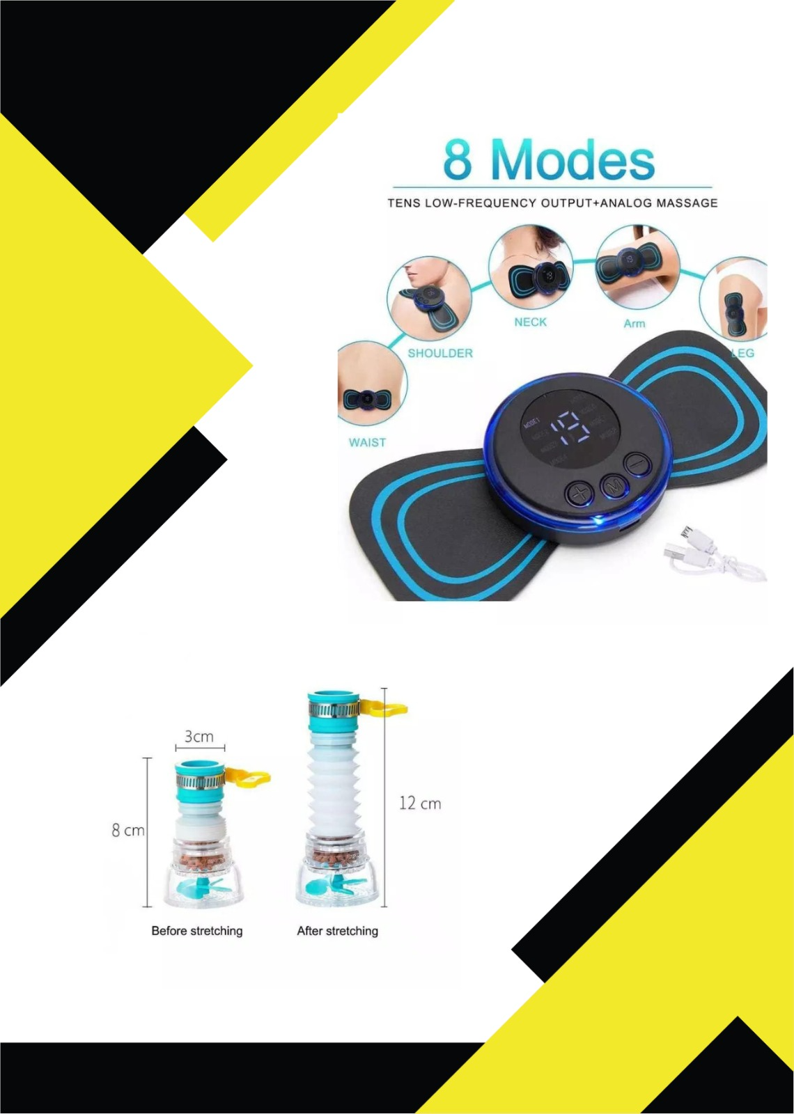 FILTRO MULTICAPAZ + MASAJEADOR MARIPOSA