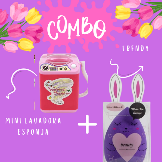 COMBO MINI LAVADORA ESPONJA+BLENDER