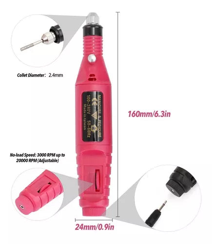 Pulidor de uñas eléctrico