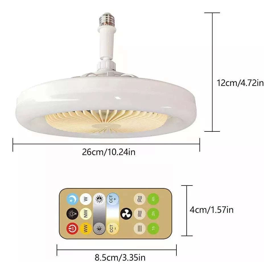 Luz Ventilador Colgante Multifuncion