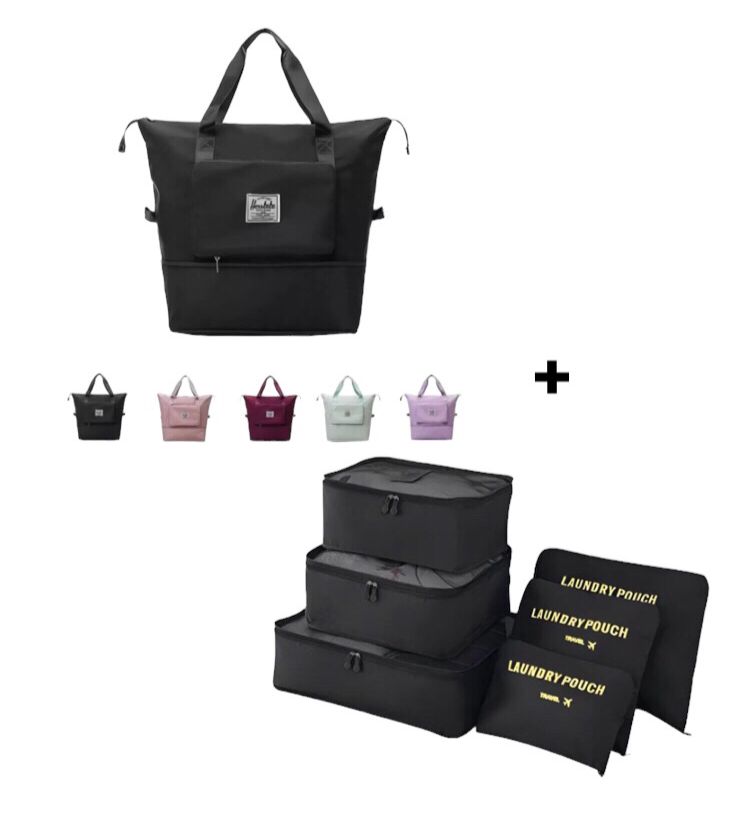 Bolso deportivo viajero + bolsas x6
