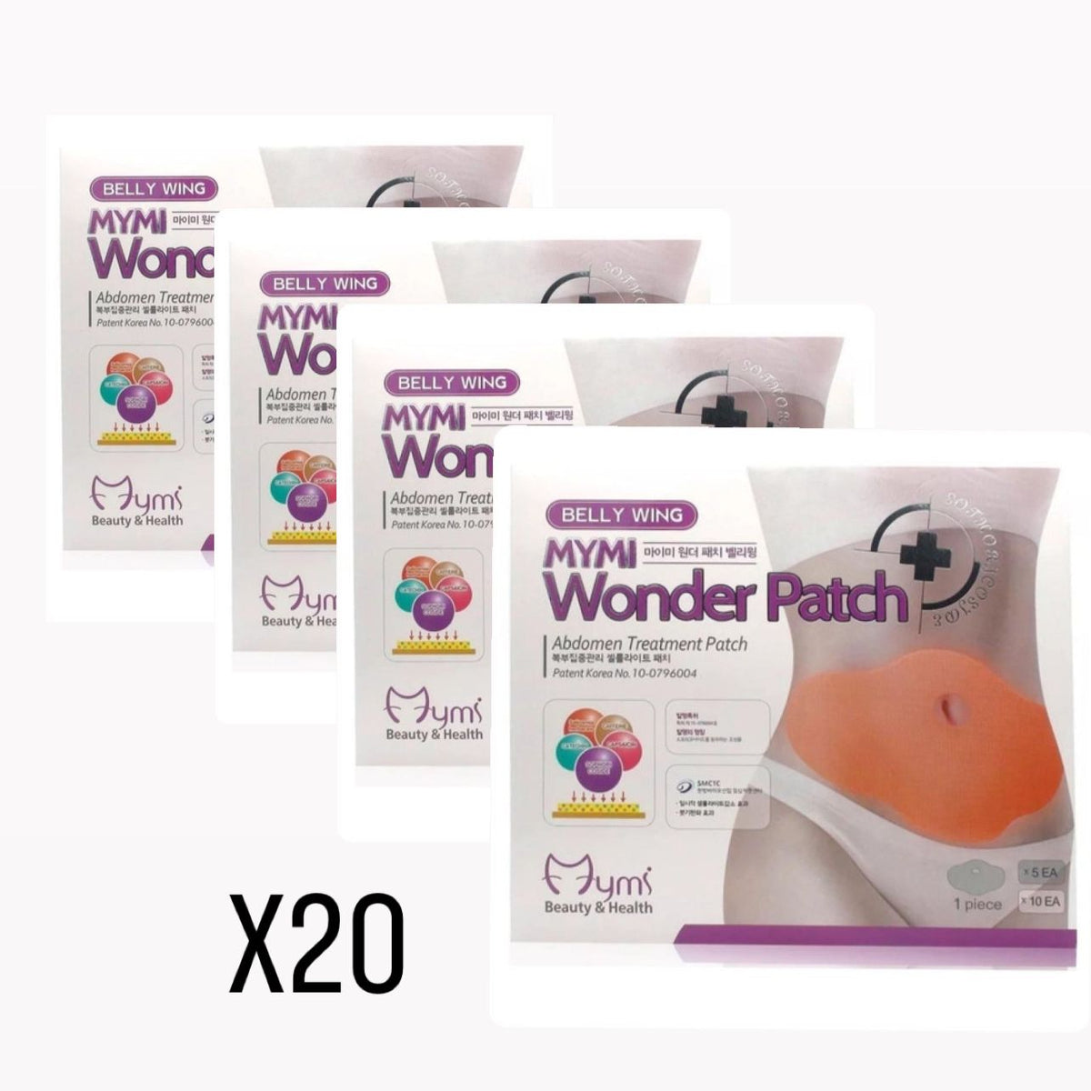 5 paque Parches Reductores Abdomen X25