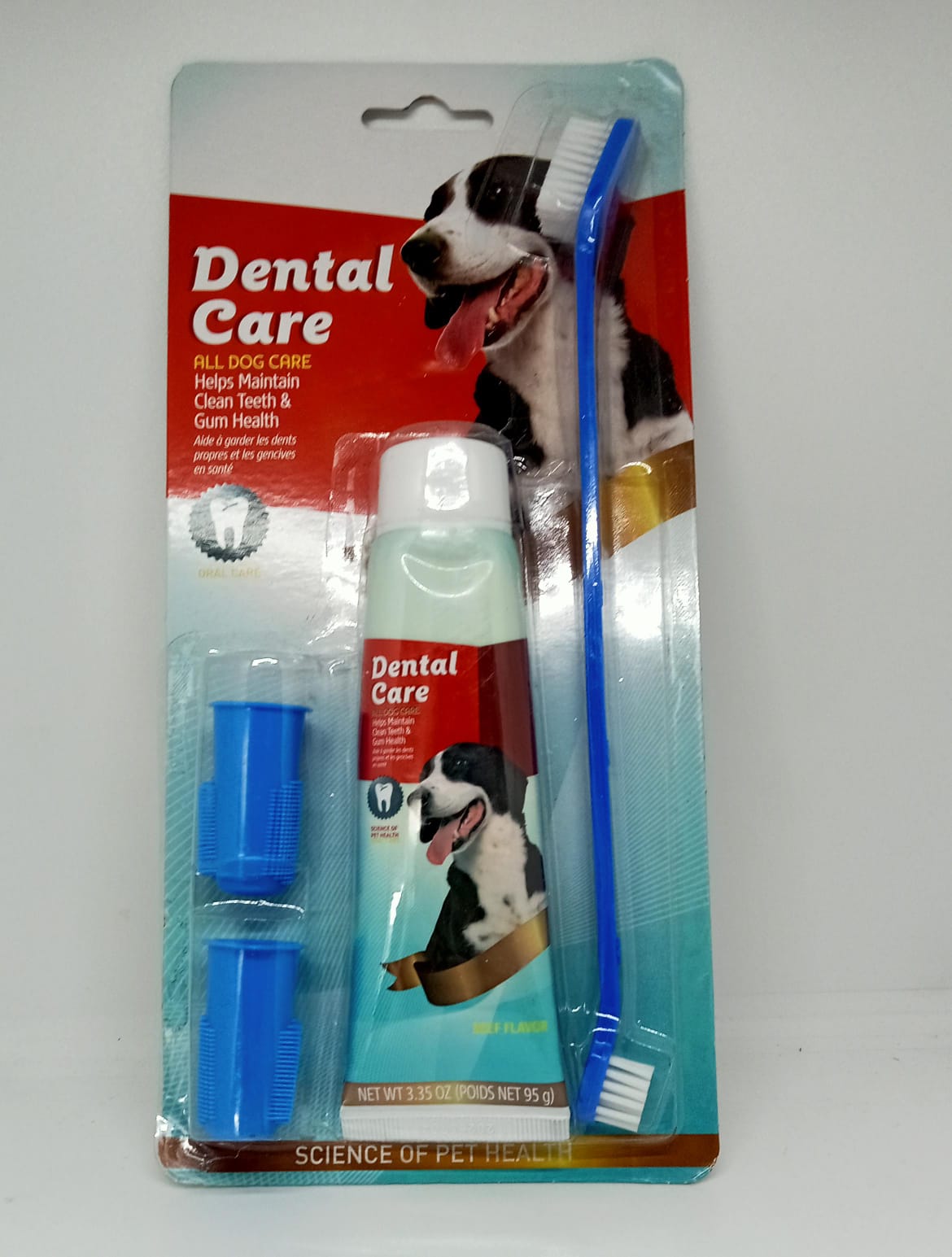 Kit De Crema Dental y cepillo para perro