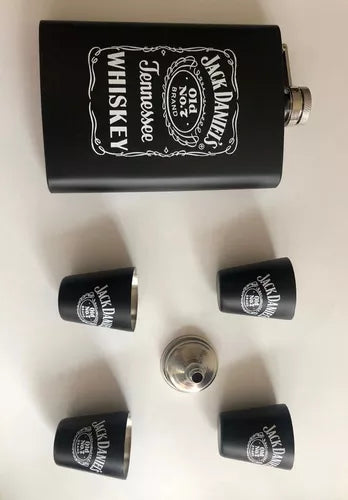 Set de Licorera Copas y Embudo Jack Dani