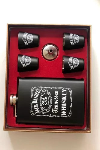 Set de Licorera Copas y Embudo Jack Dani