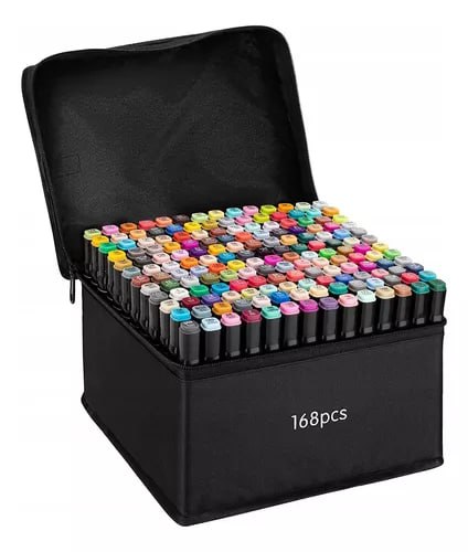 combo marcadores 168+ rollo colorear