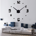 Reloj de pared 3d de 60cm negro modelo 1