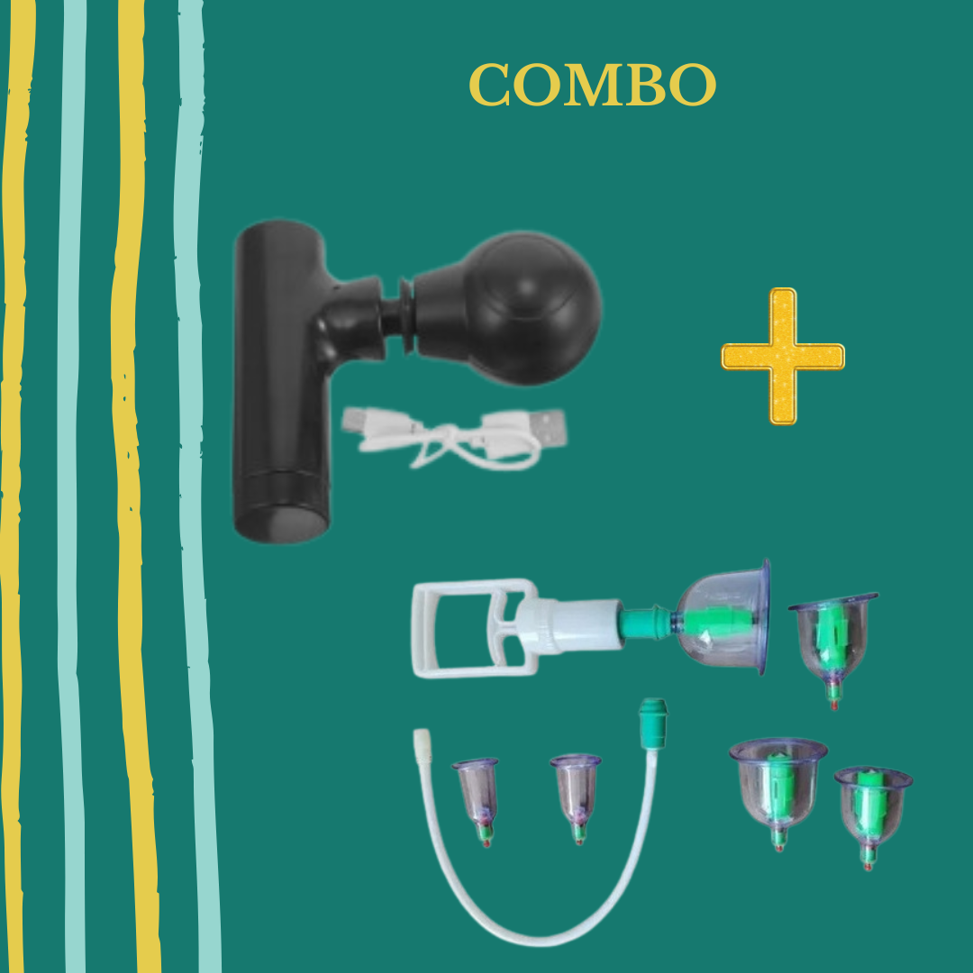 Combo vacum x6 + mini masajeador