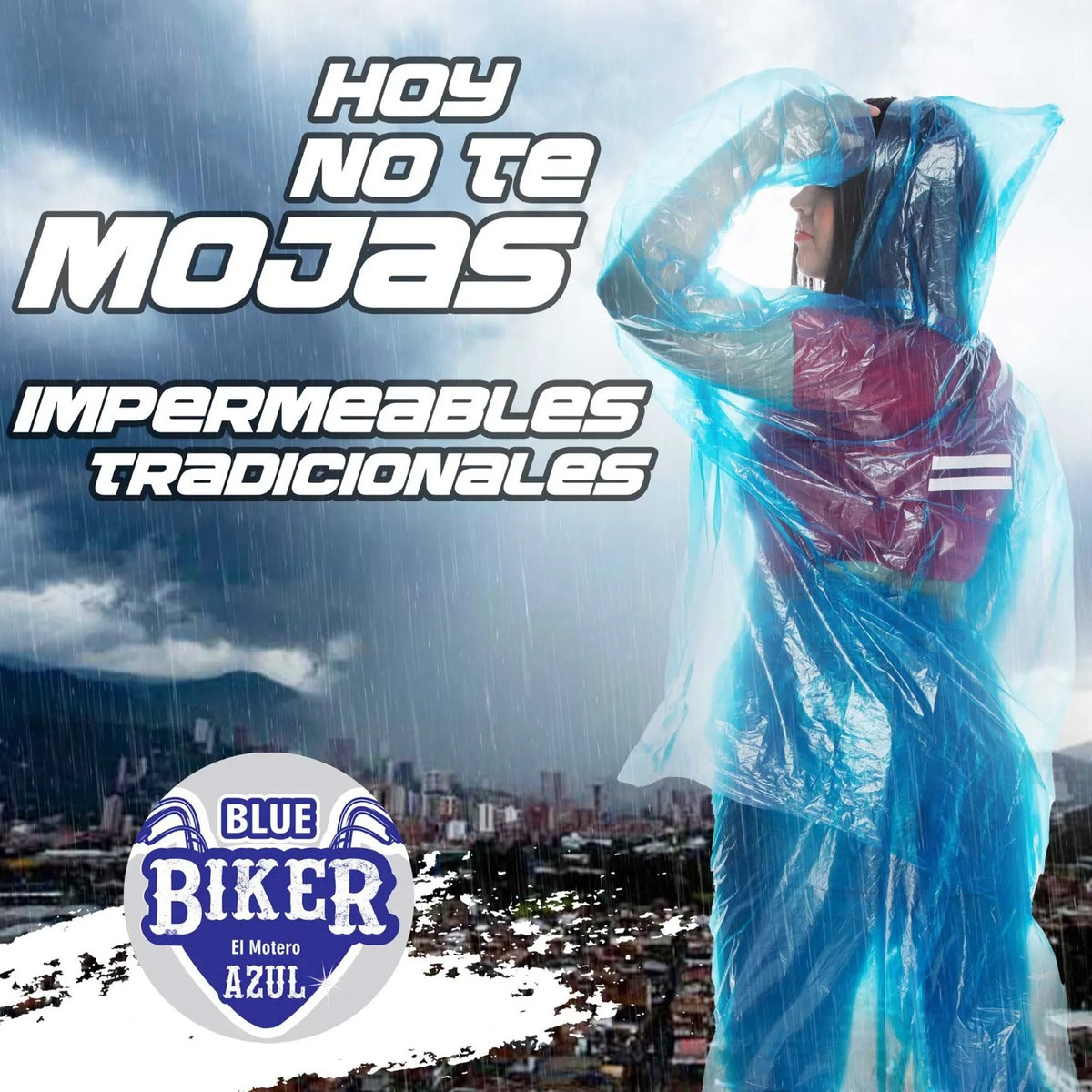 Impermeable Plastico Moto Proteccion 1.0