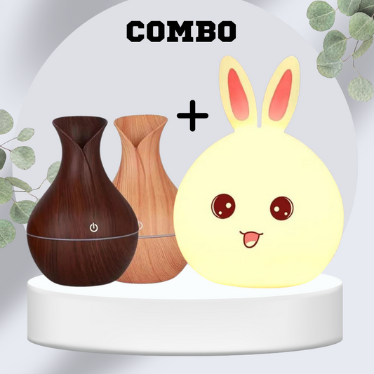 COMBO HUMIDIFICADOR JARRON+LAMP SILICONA