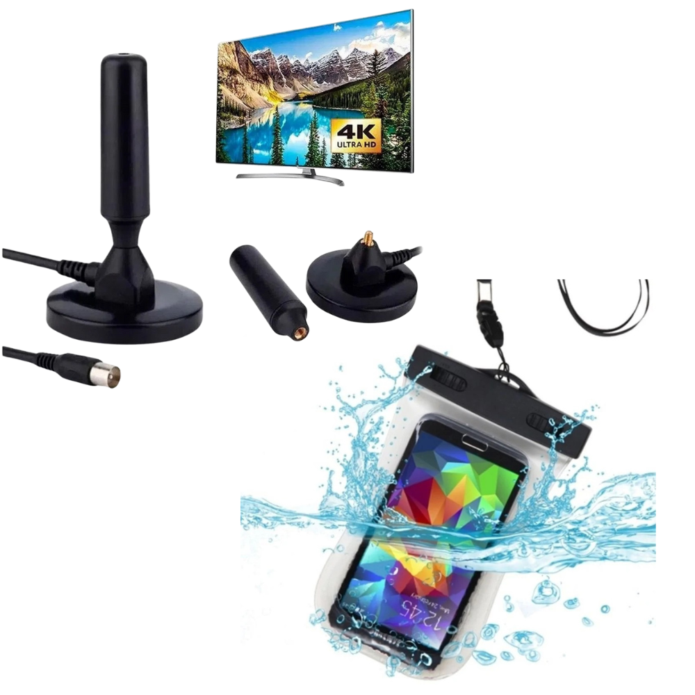 Combo Gran Antena Tdt +Protector De Agua