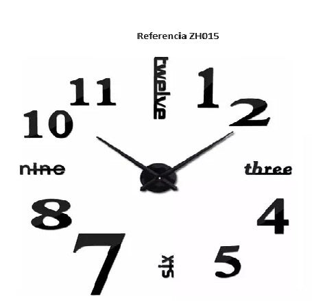 Reloj de pared adhesivo