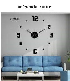 Reloj de pared adhesivo