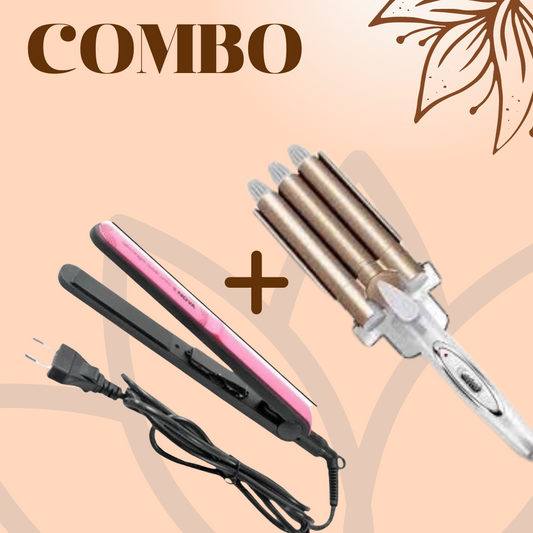 Combo rizador sirena + plancha nova