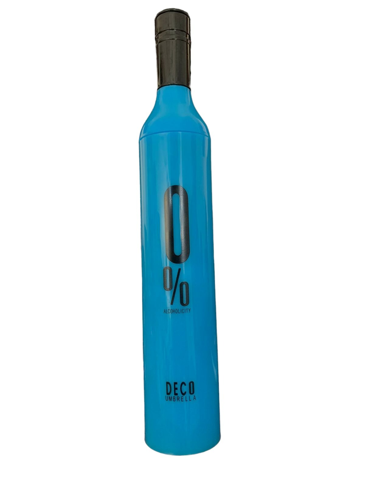 Sombrilla con estuche forma de botella