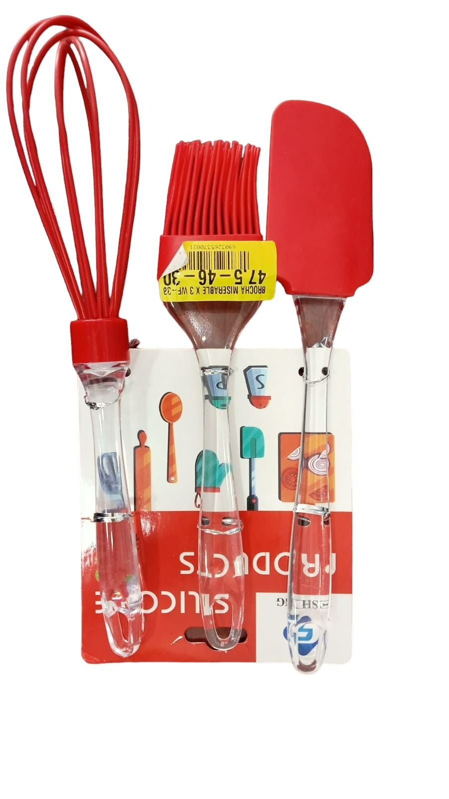 Kit herramientas de cocina silicona x3
