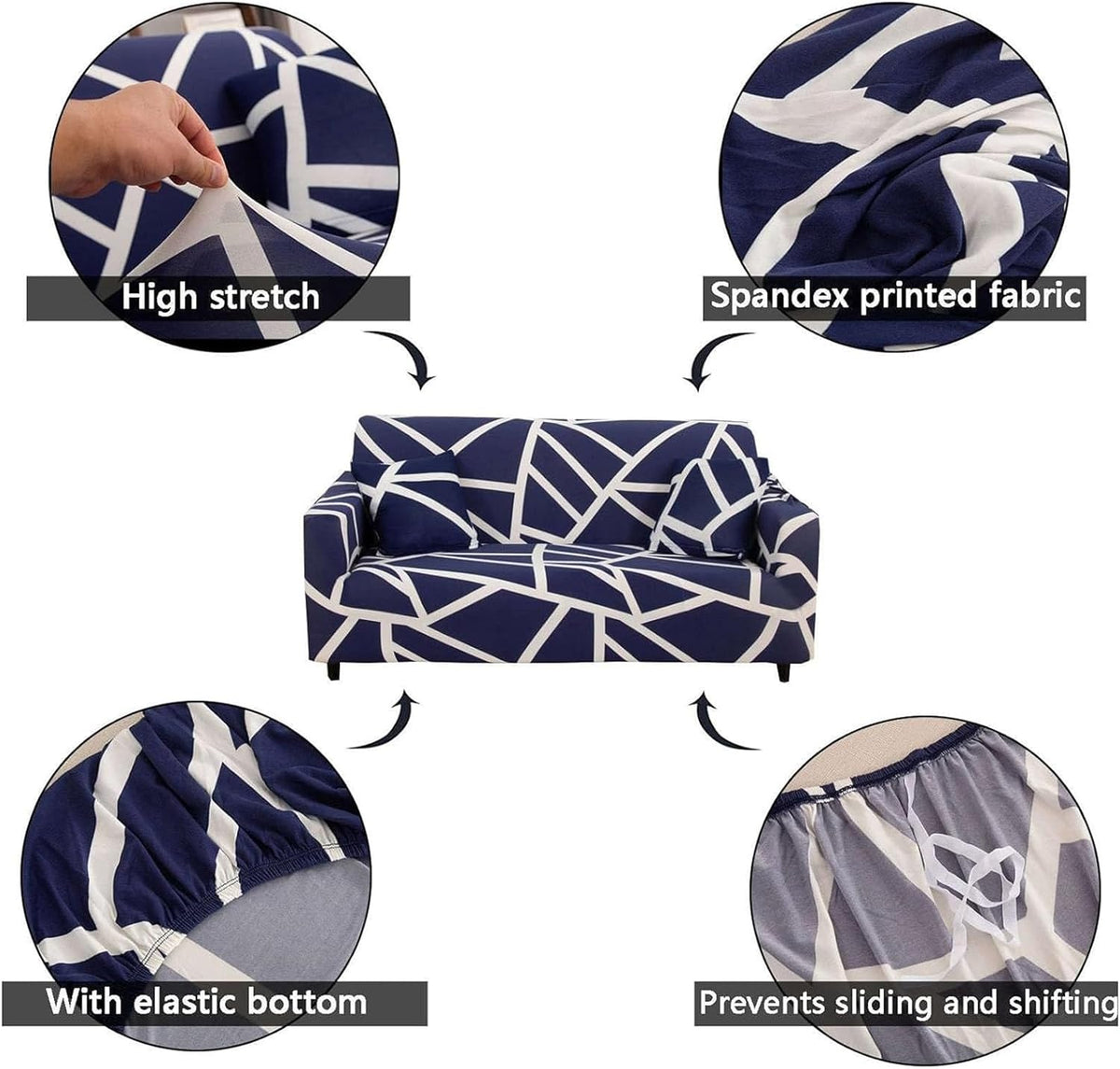 Funda Sofa 3 Puestos ajustable + obsequi