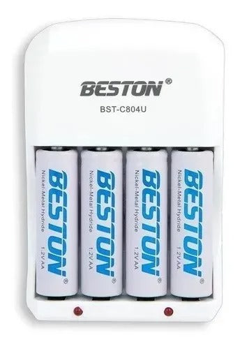 Cargador Baterias Recargables X4 AA 1500