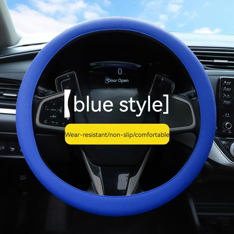 Cubierta de volante azul